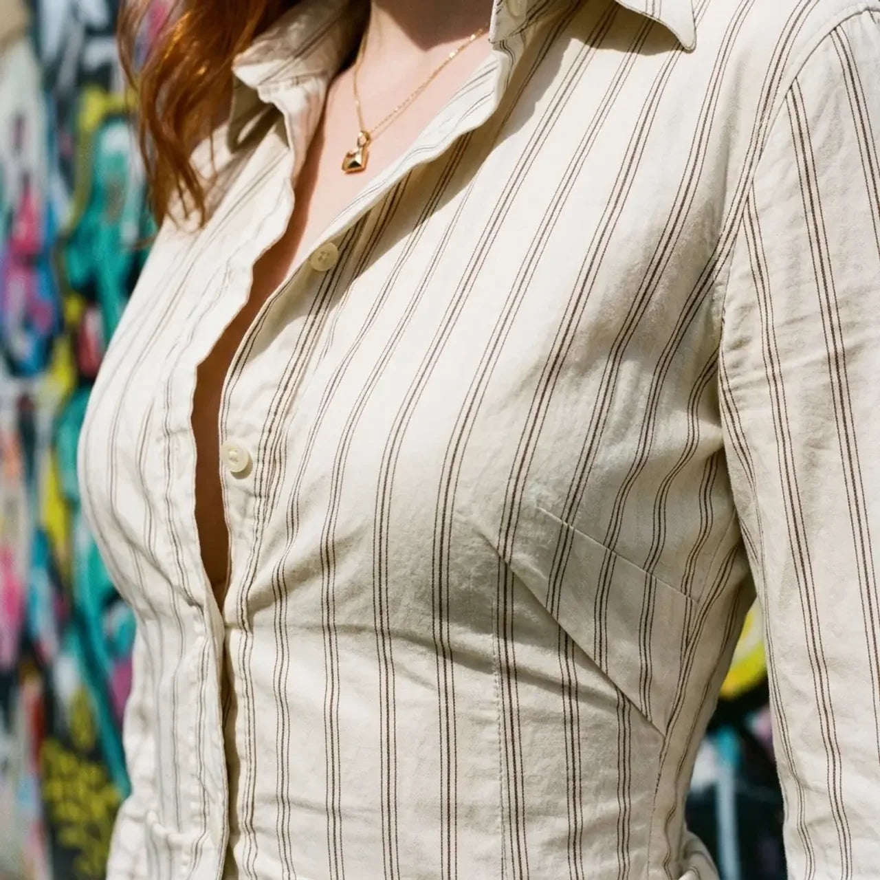 Contour Stripe Fitted Shirt