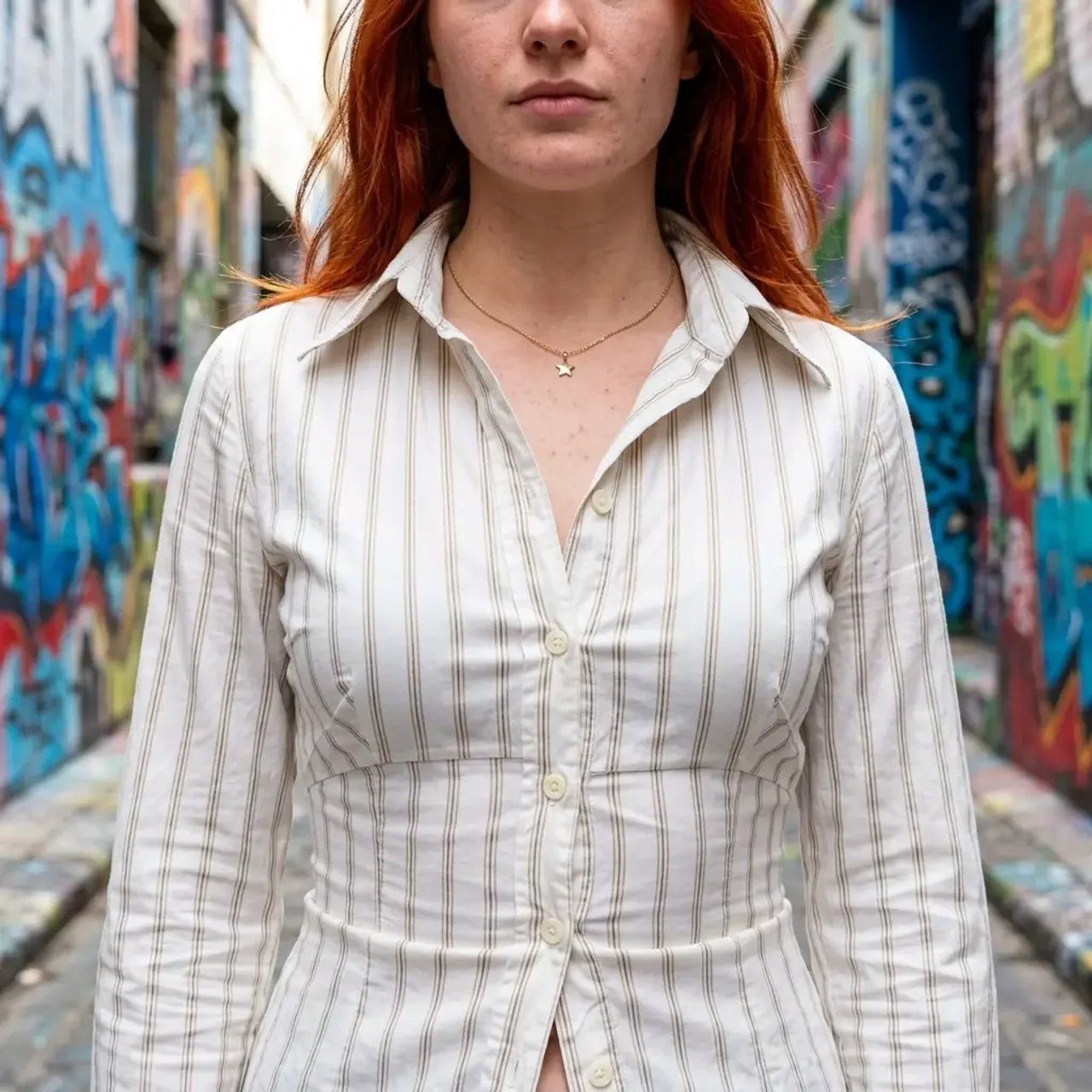 Contour Stripe Fitted Shirt