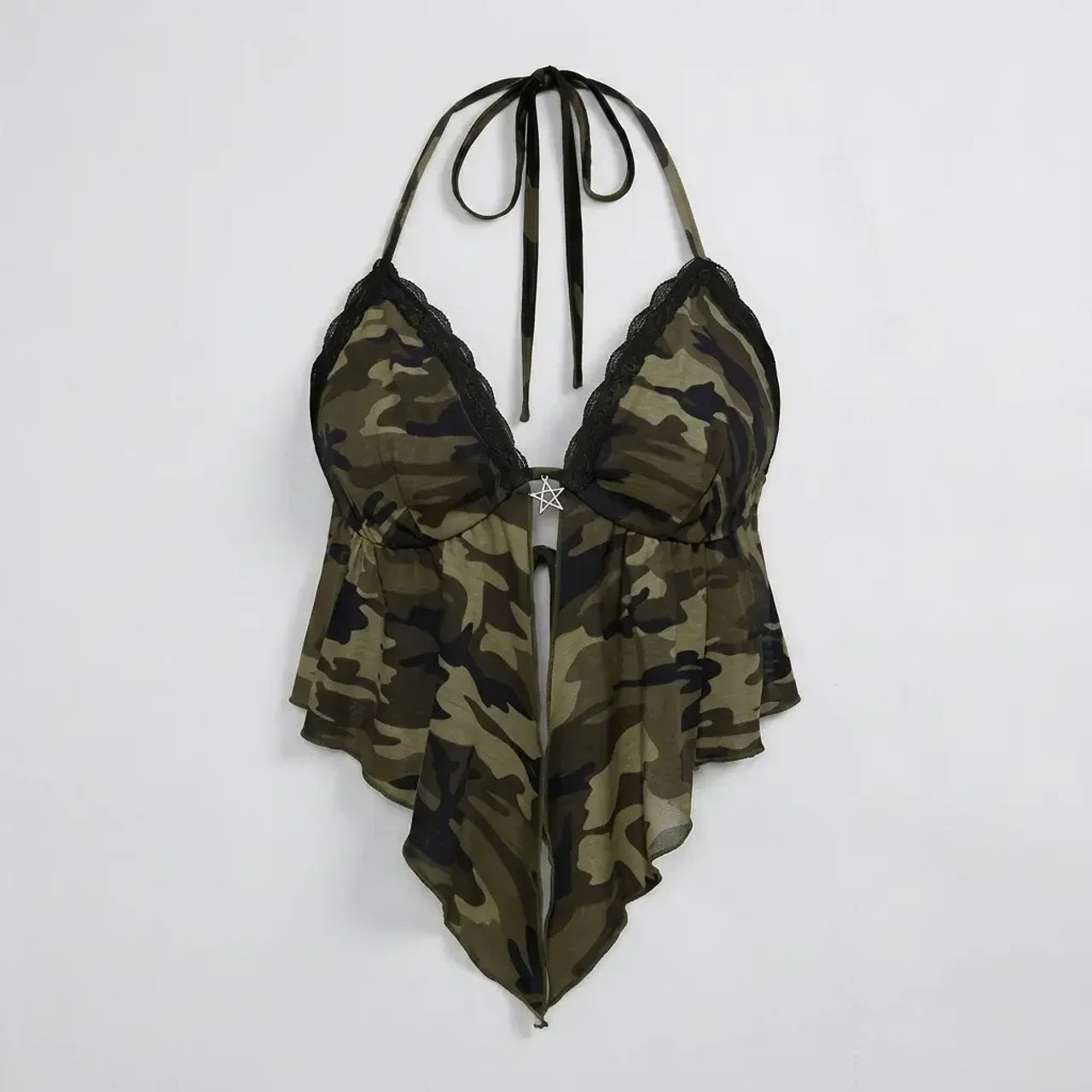 Camo Halter Top