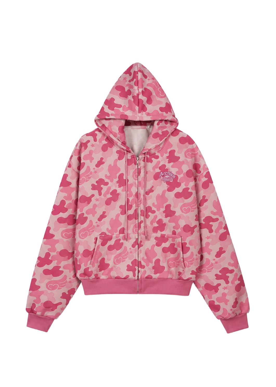 Blush Ops Camo Zip Hoodie
