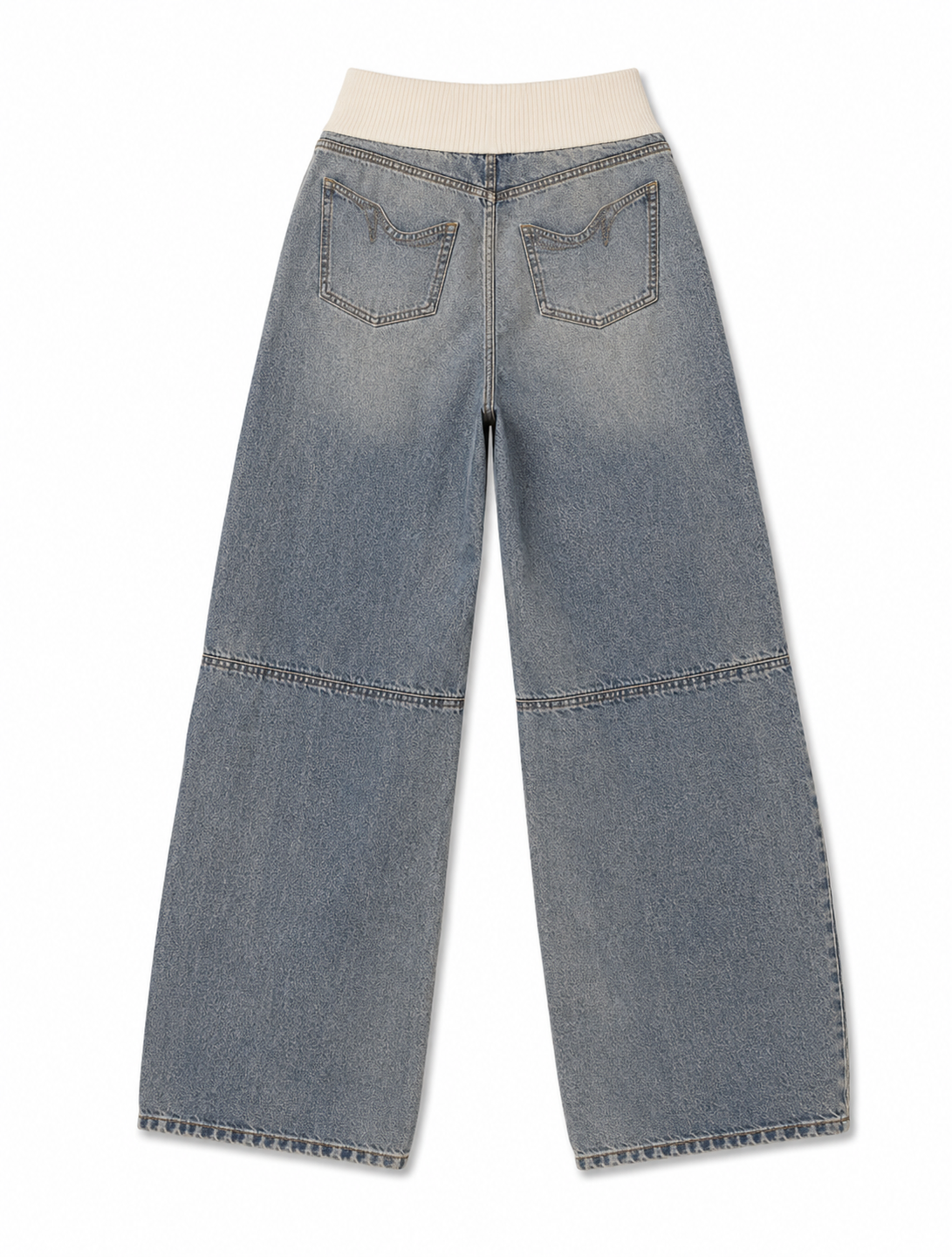 Foldover Drift Baggy Jeans