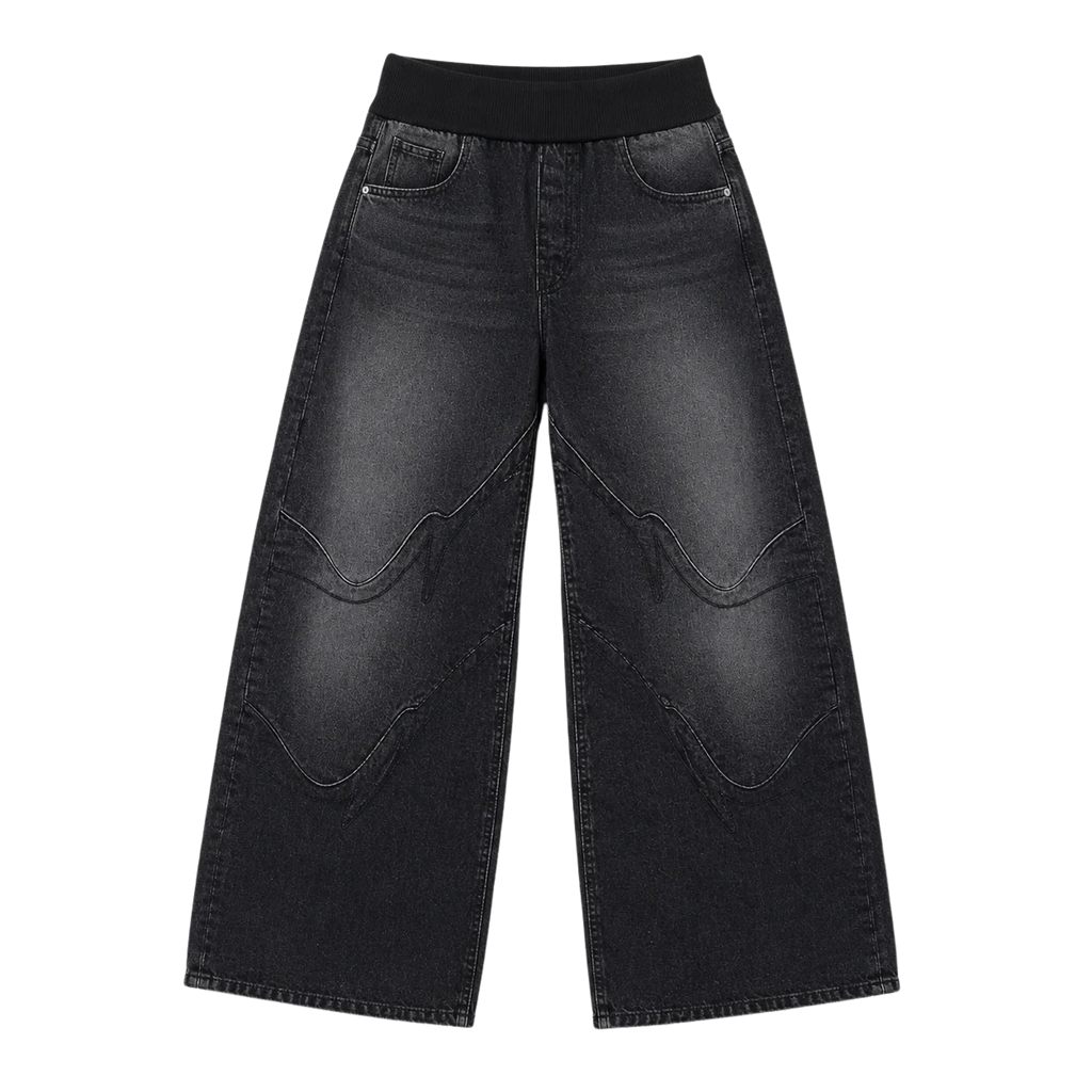 Foldover Drift Baggy Jeans