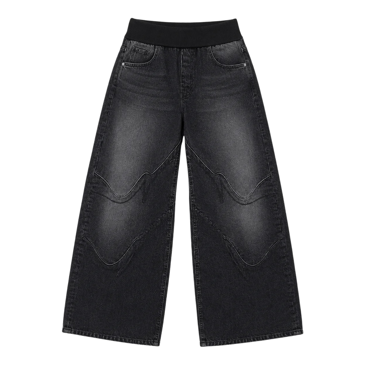 Foldover Drift Baggy Jeans