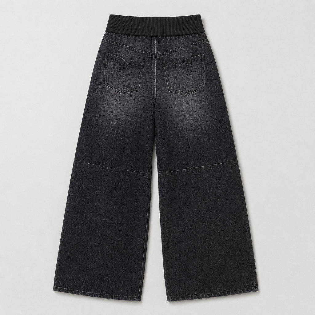 Foldover Drift Baggy Jeans