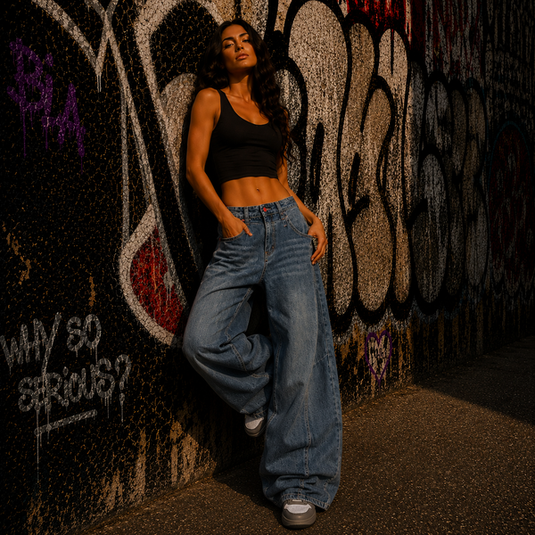 Vintage Barrel Denim Jeans