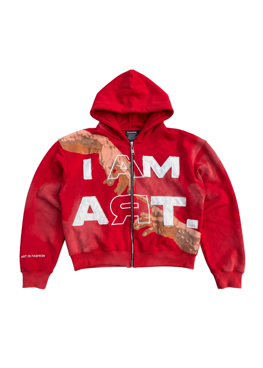 Crimson Touch Zip Hoodie