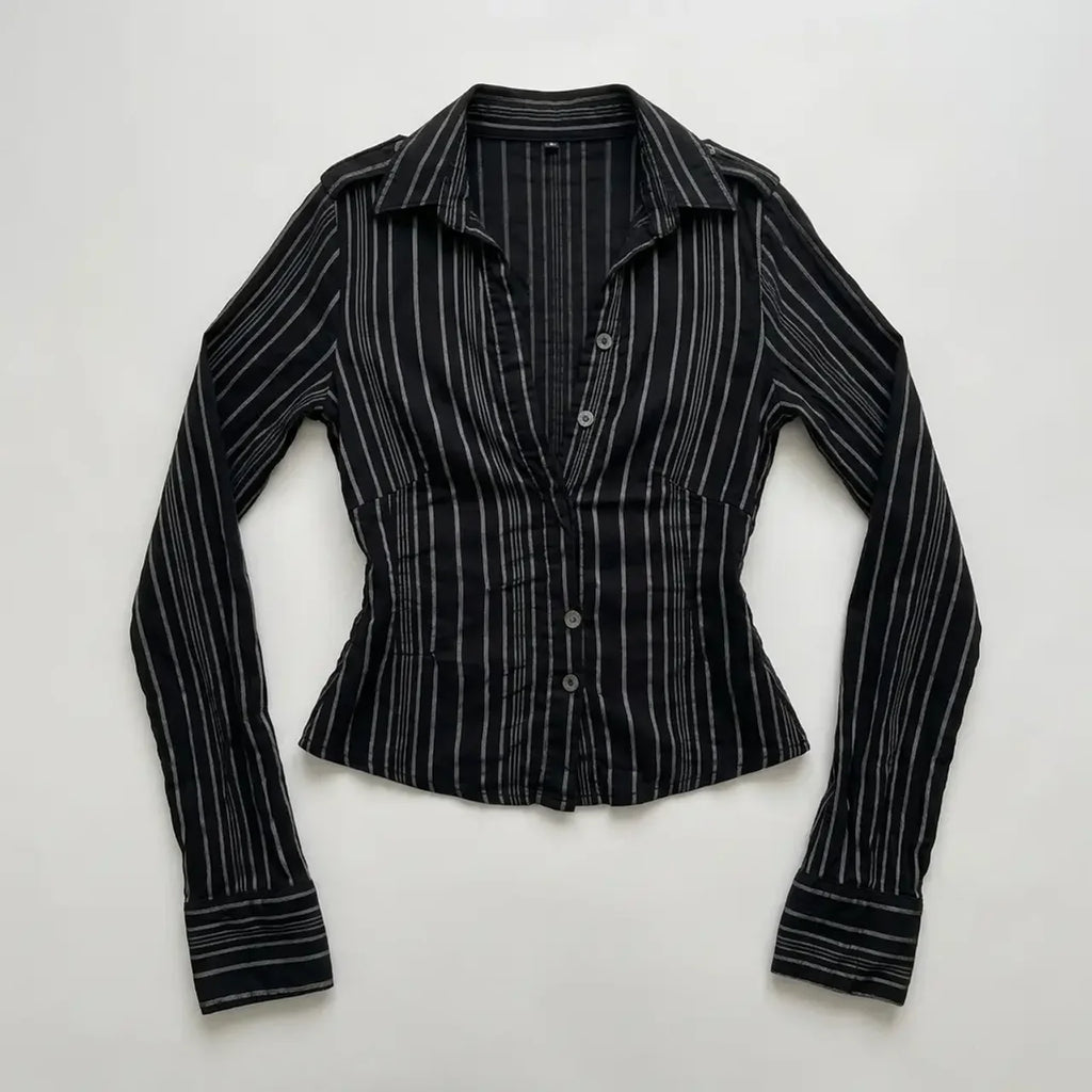 Contour Stripe Fitted Shirt