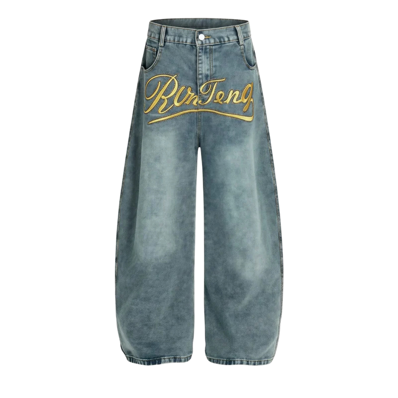 Gold Rush Barrel Jeans