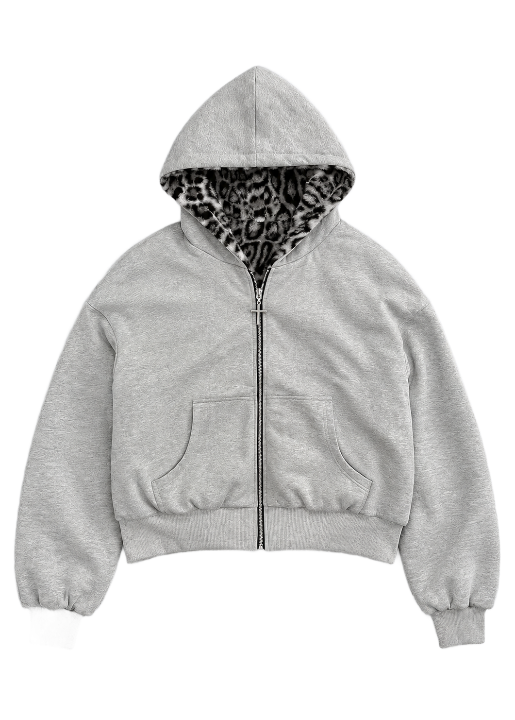 Frost Leopard Reversible Hoodie