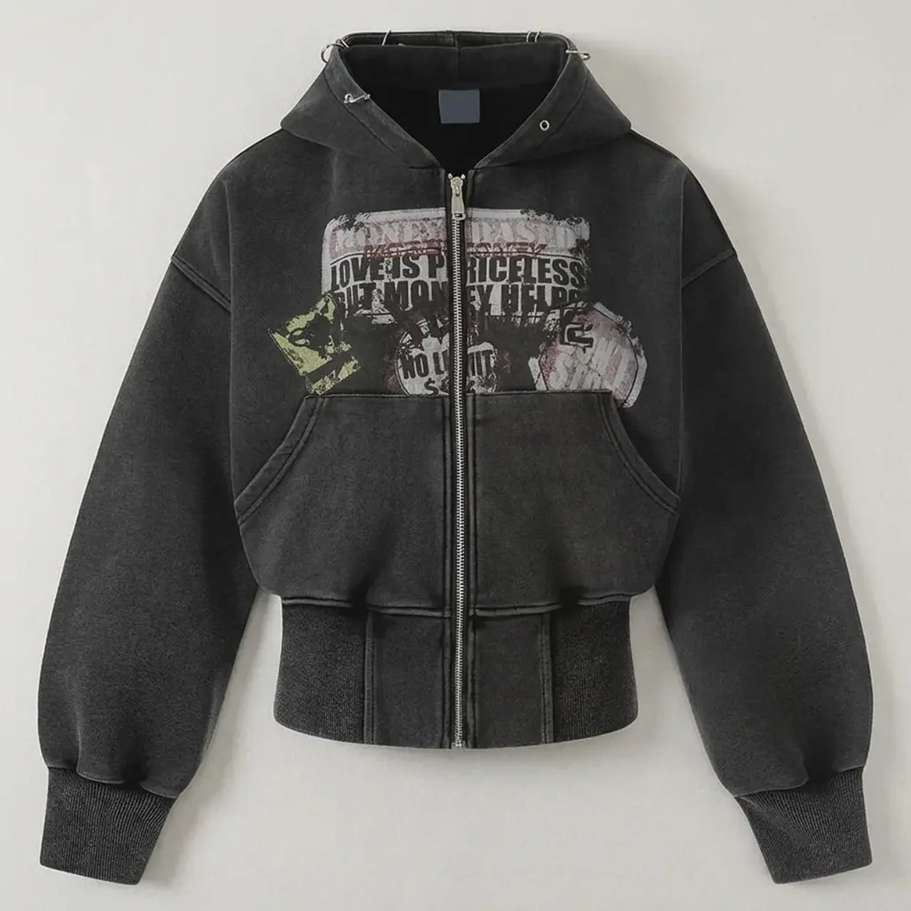 Anarchy Fade Zip Hoodie