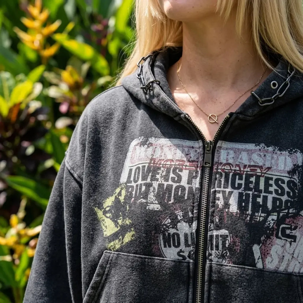 Anarchy Fade Zip Hoodie