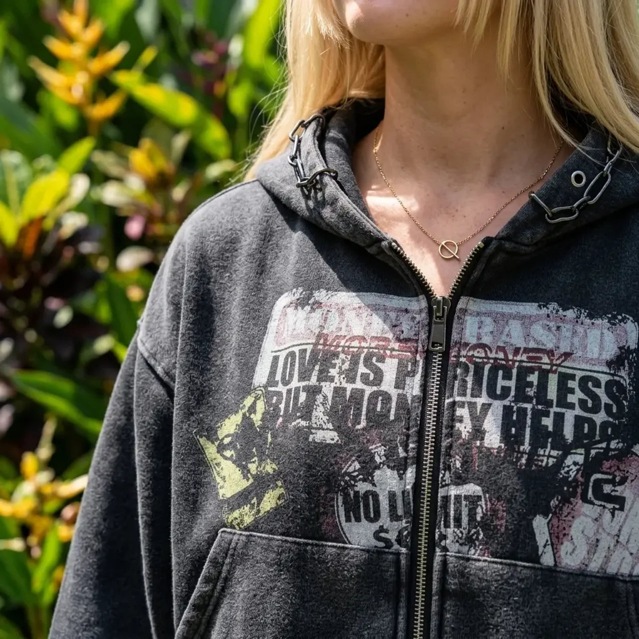 Anarchy Fade Zip Hoodie