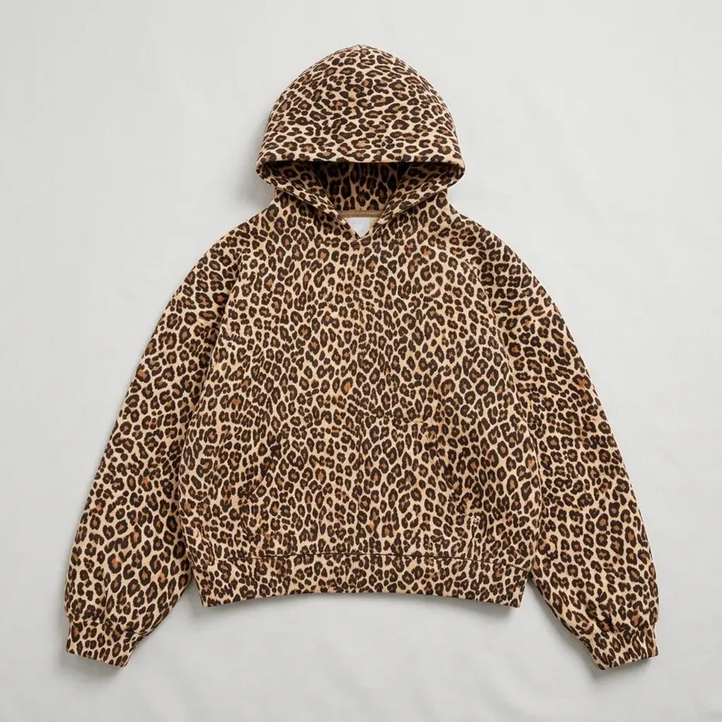 Wild Leopard Zip Hoodie