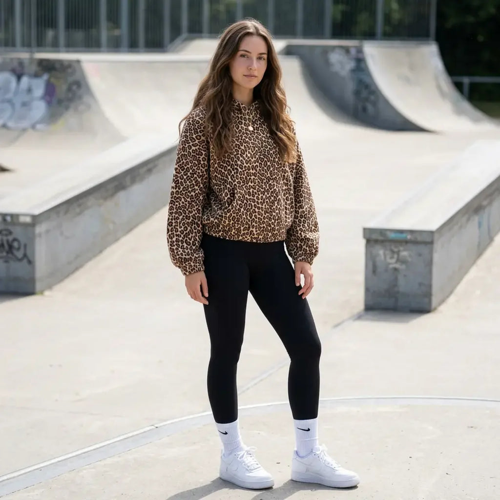 Wild Leopard Zip Hoodie