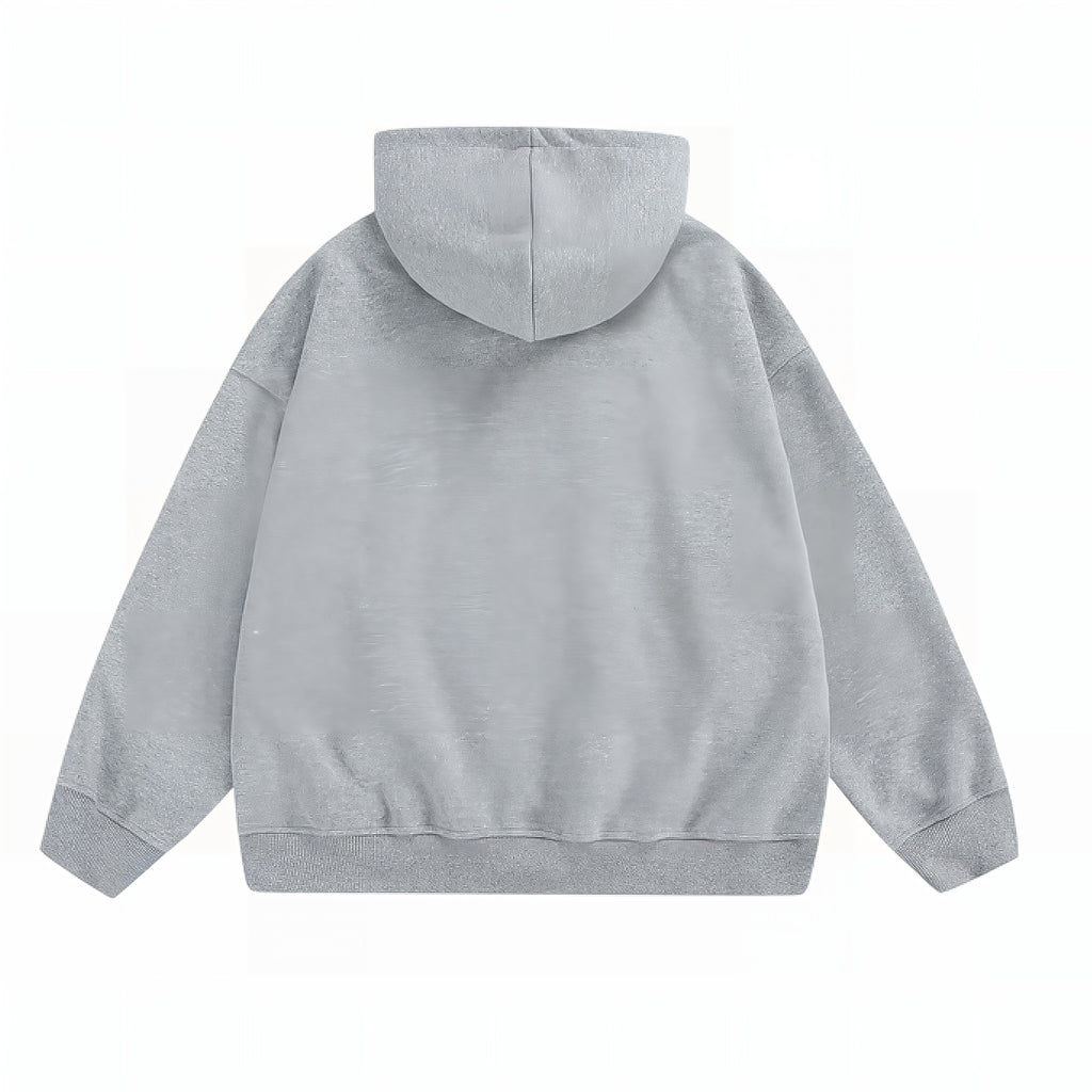 Steel Check Zip Hoodie