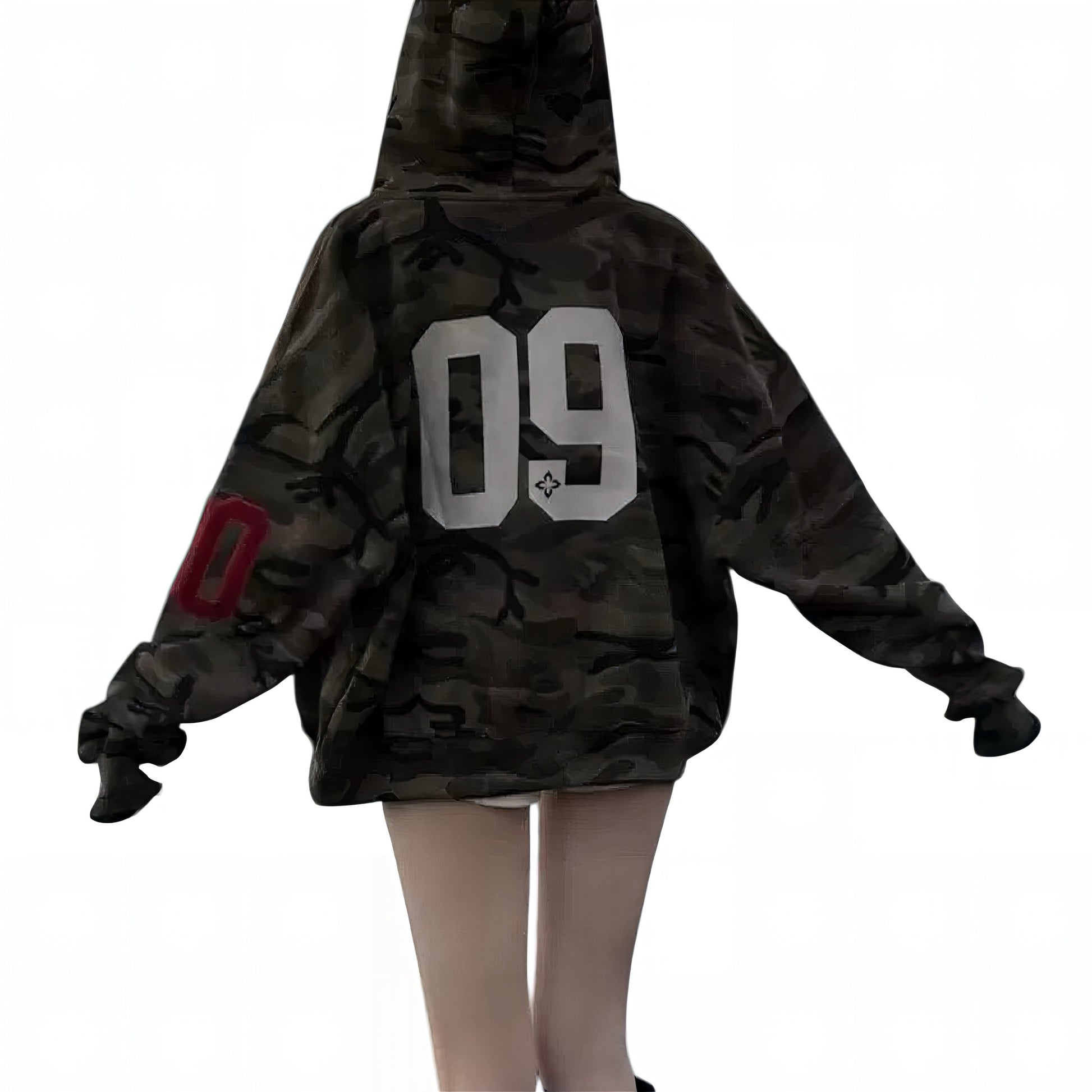 Urban Rebel Camo Cropped Hoodie