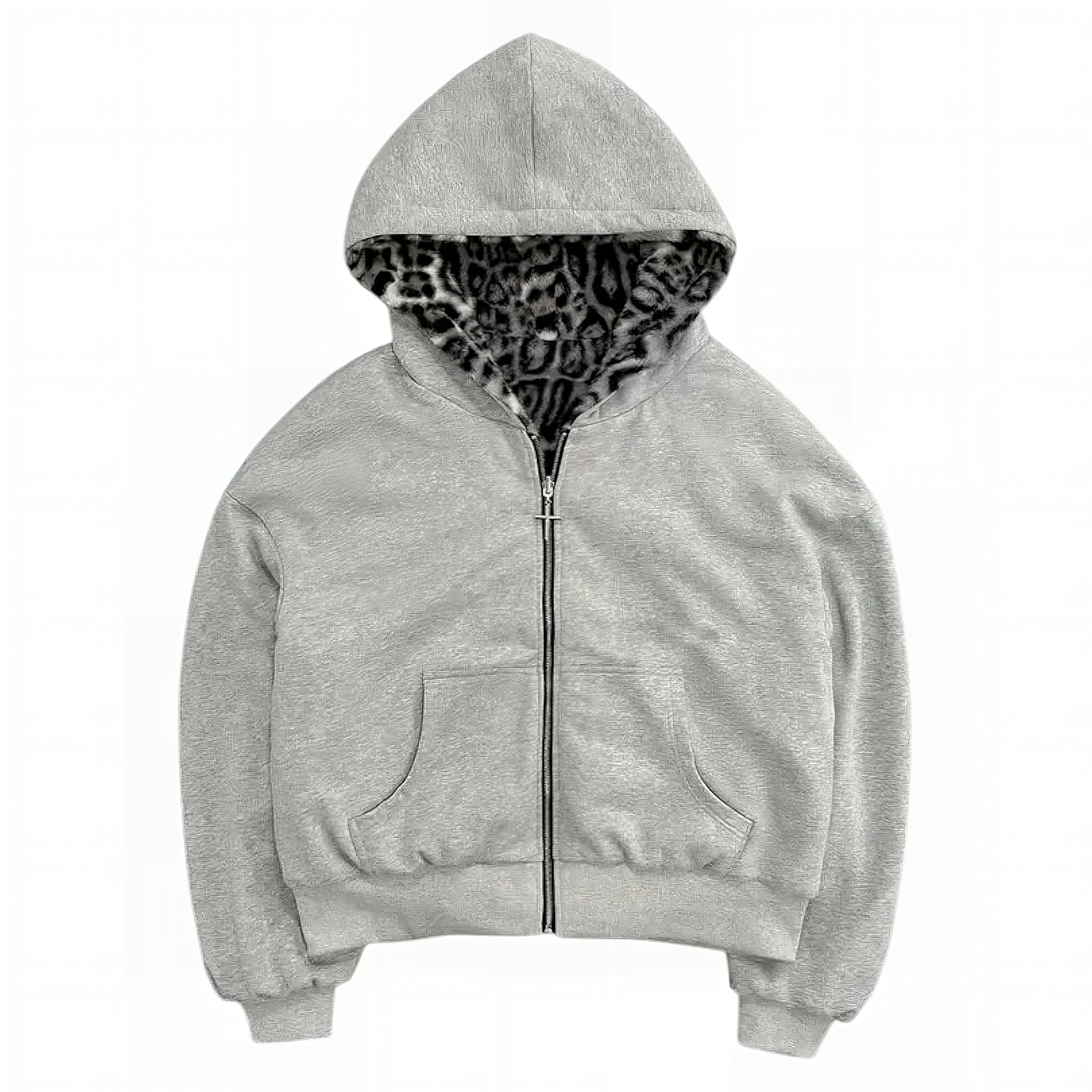 Frost Leopard Reversible Hoodie