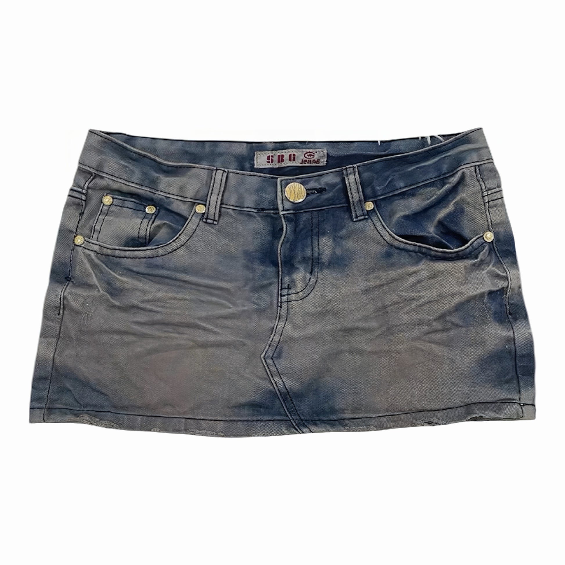 Slate Vintage Denim Mini Skirt