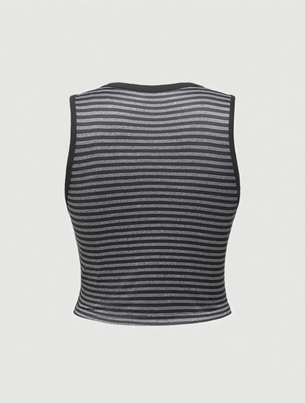 Midnight Cross Stripe Crop Top