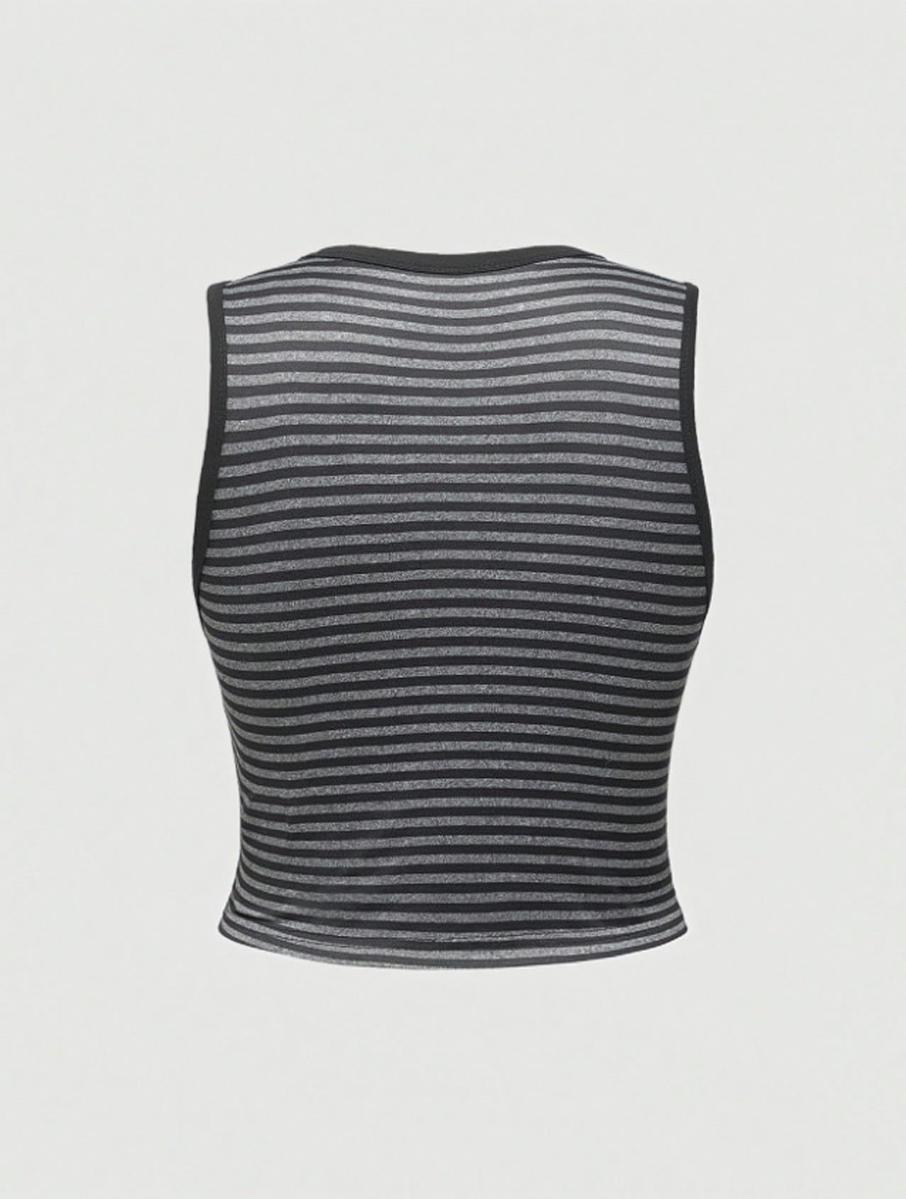 Midnight Cross Stripe Crop Top