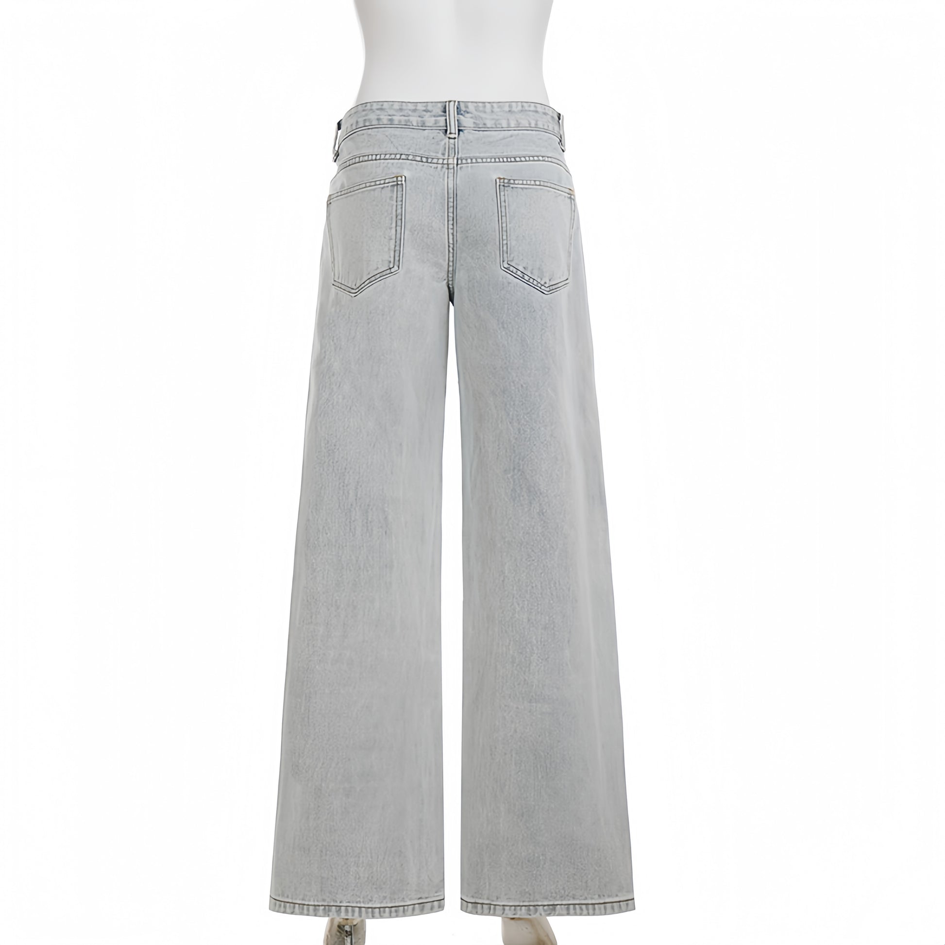 Cloud Wash Wide Leg Jeans