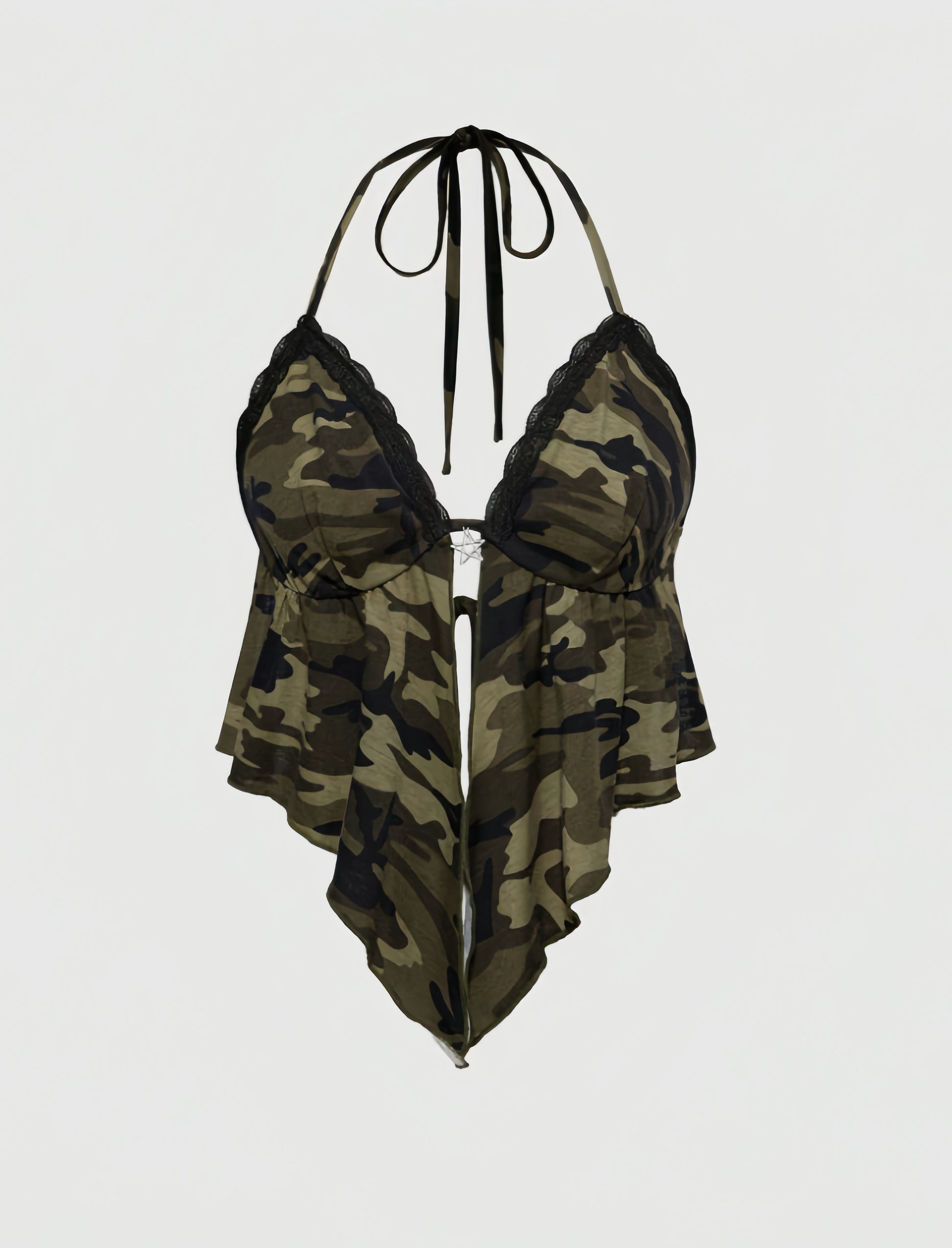 Camo Halter Top