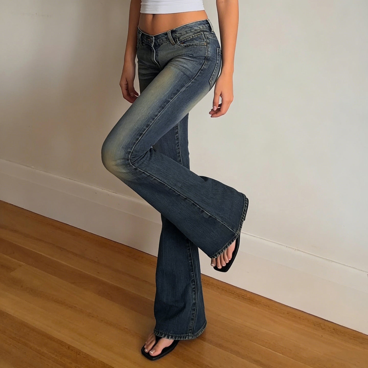 Vintage Flare Low Rise Jeans