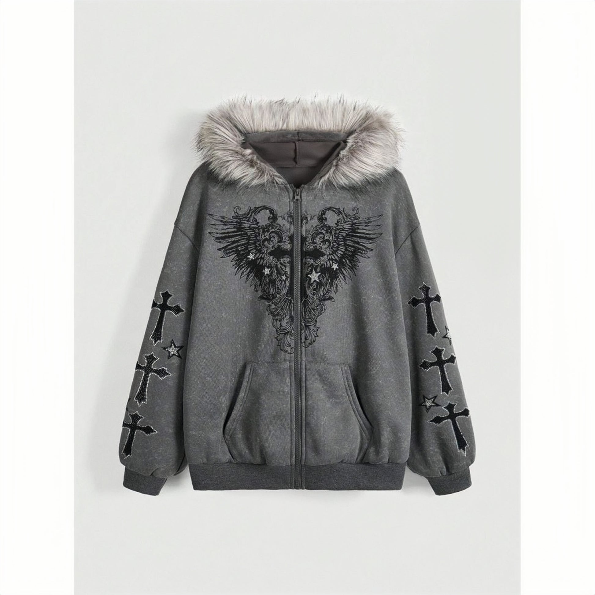 Shadow Angel Fur Hoodie