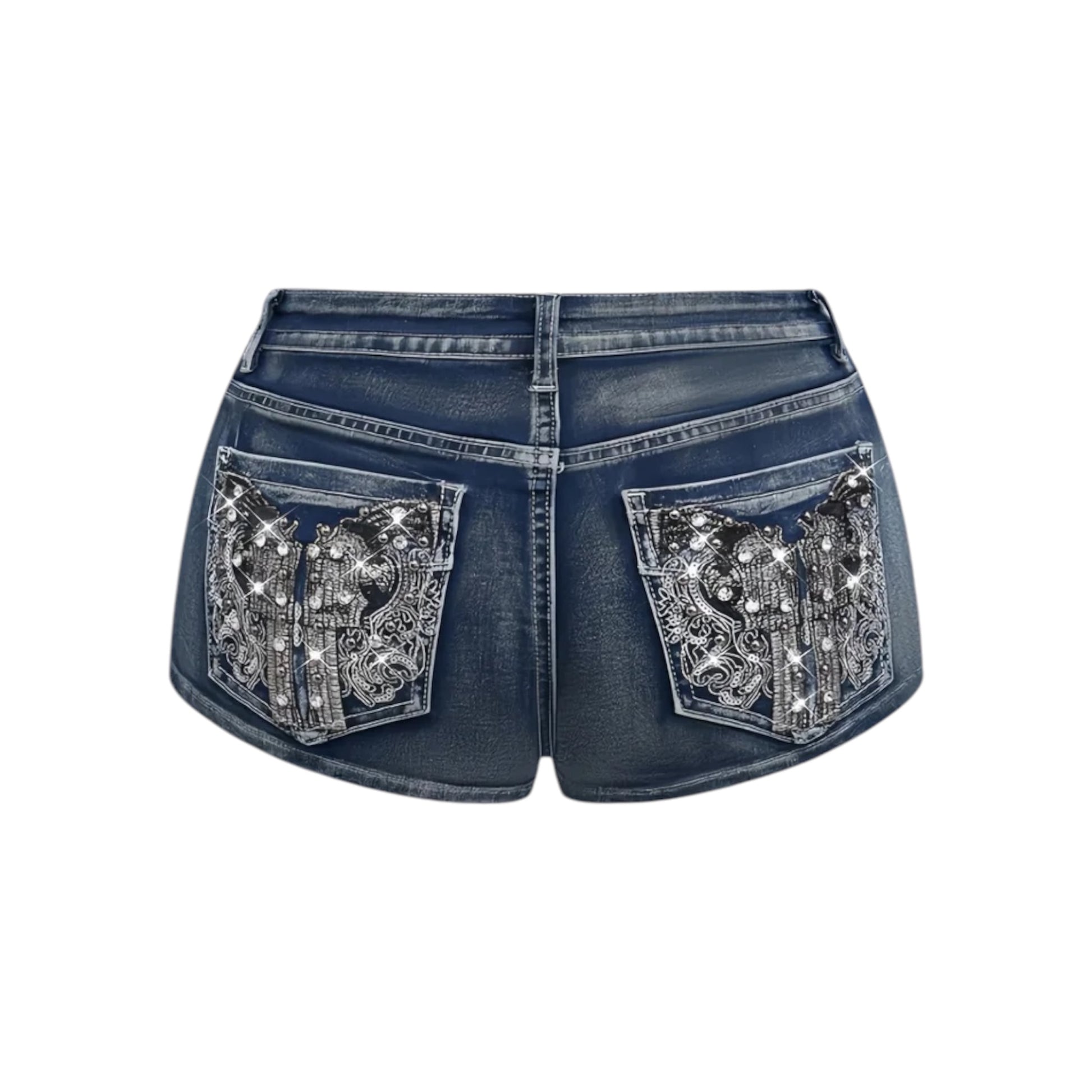 Starlight Denim Micro Shorts