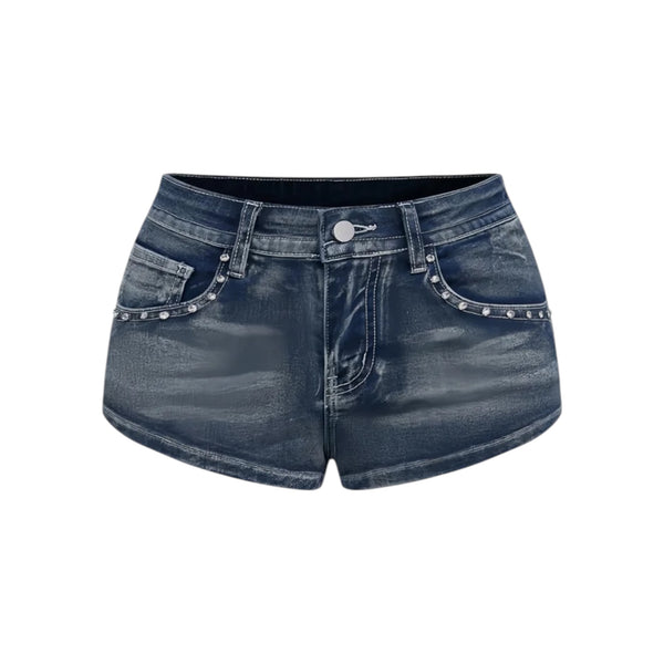Starlight Denim Micro Shorts