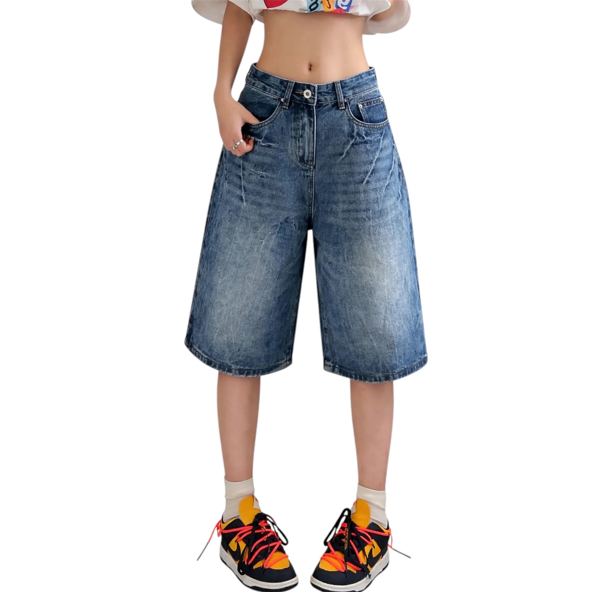 Downtown Fade Denim Jorts
