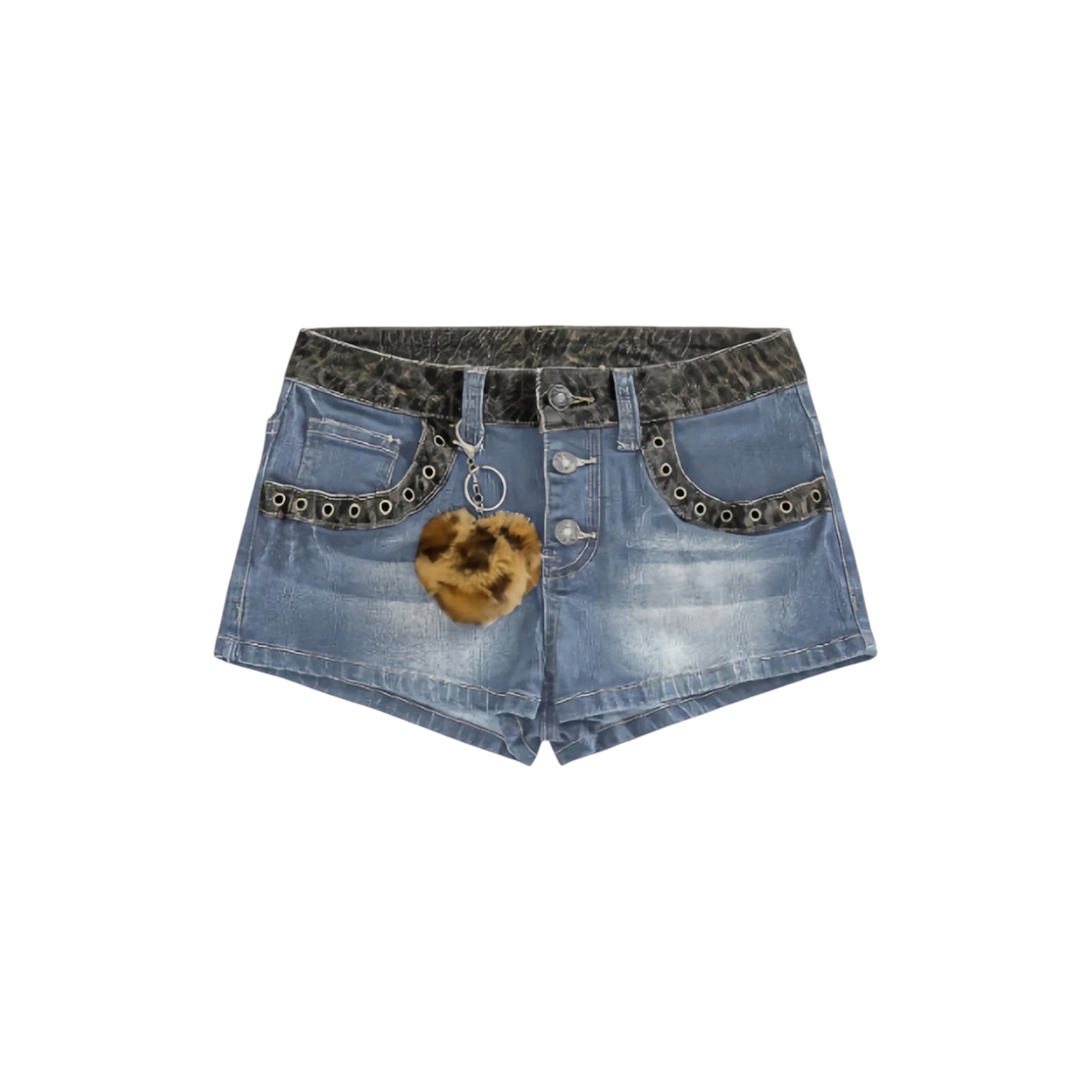 Mid Blue Denim Shorts