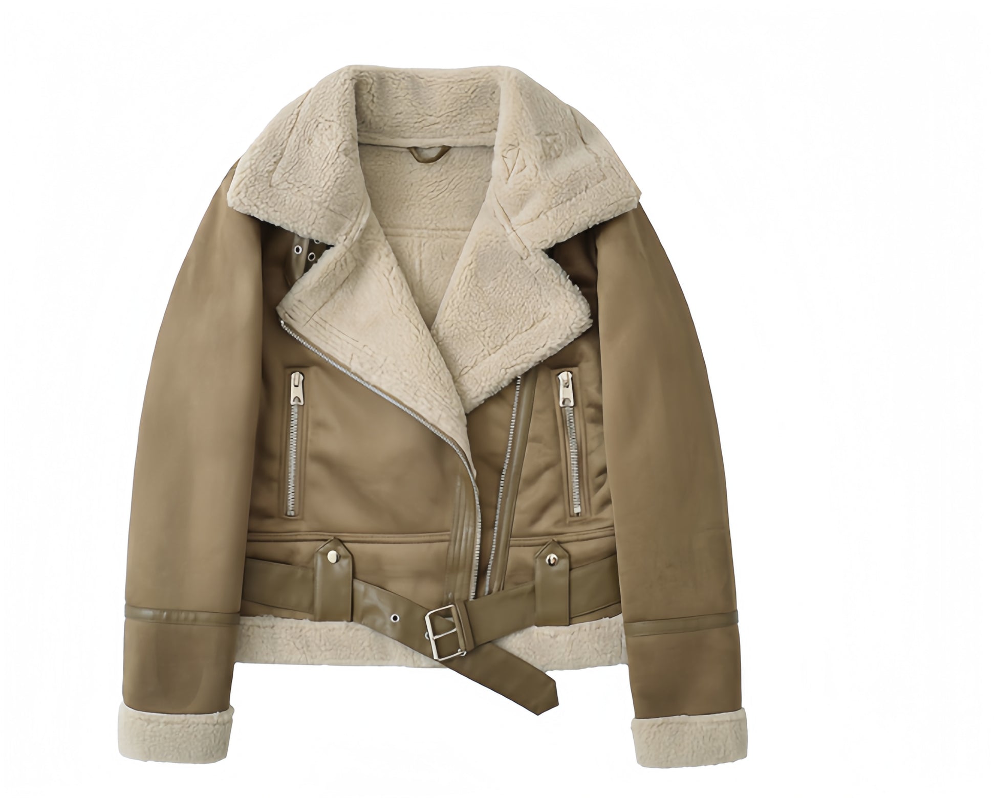 Sandstorm Shearling Biker Jacket