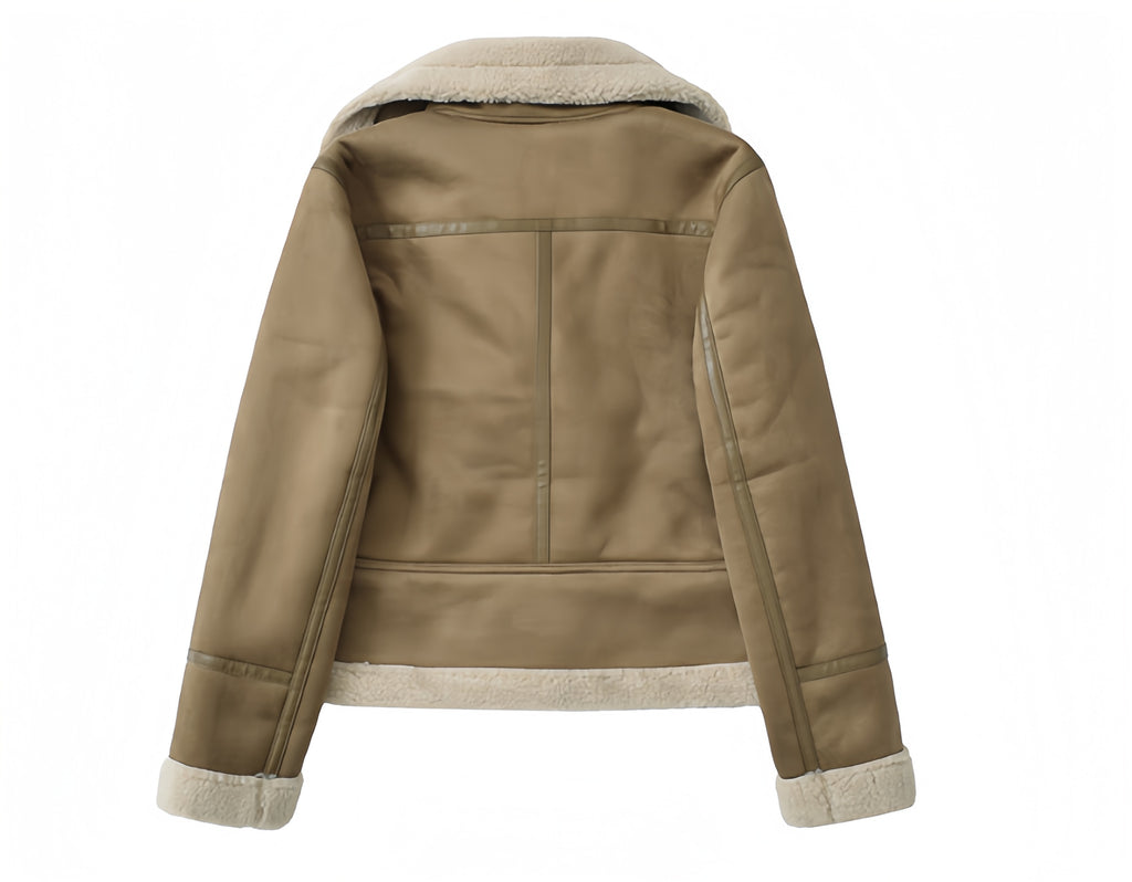 Sandstorm Shearling Biker Jacket