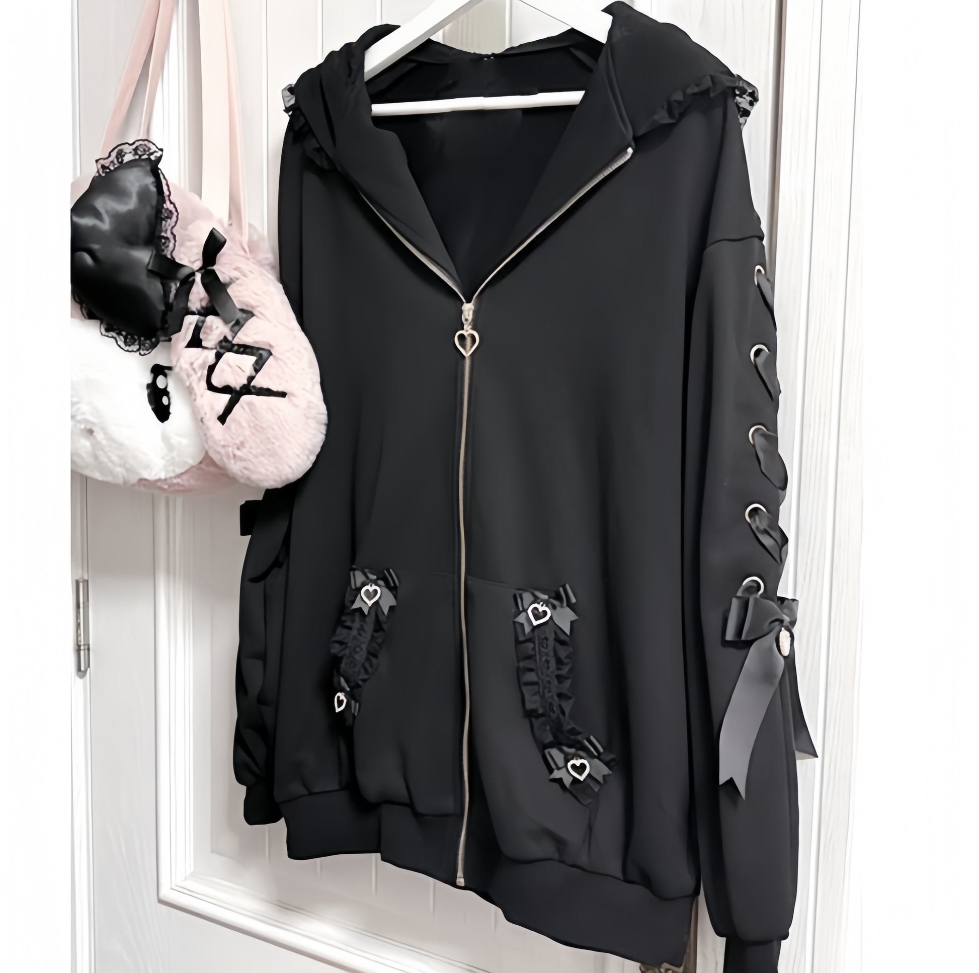 Heartlace Zip Hoodie