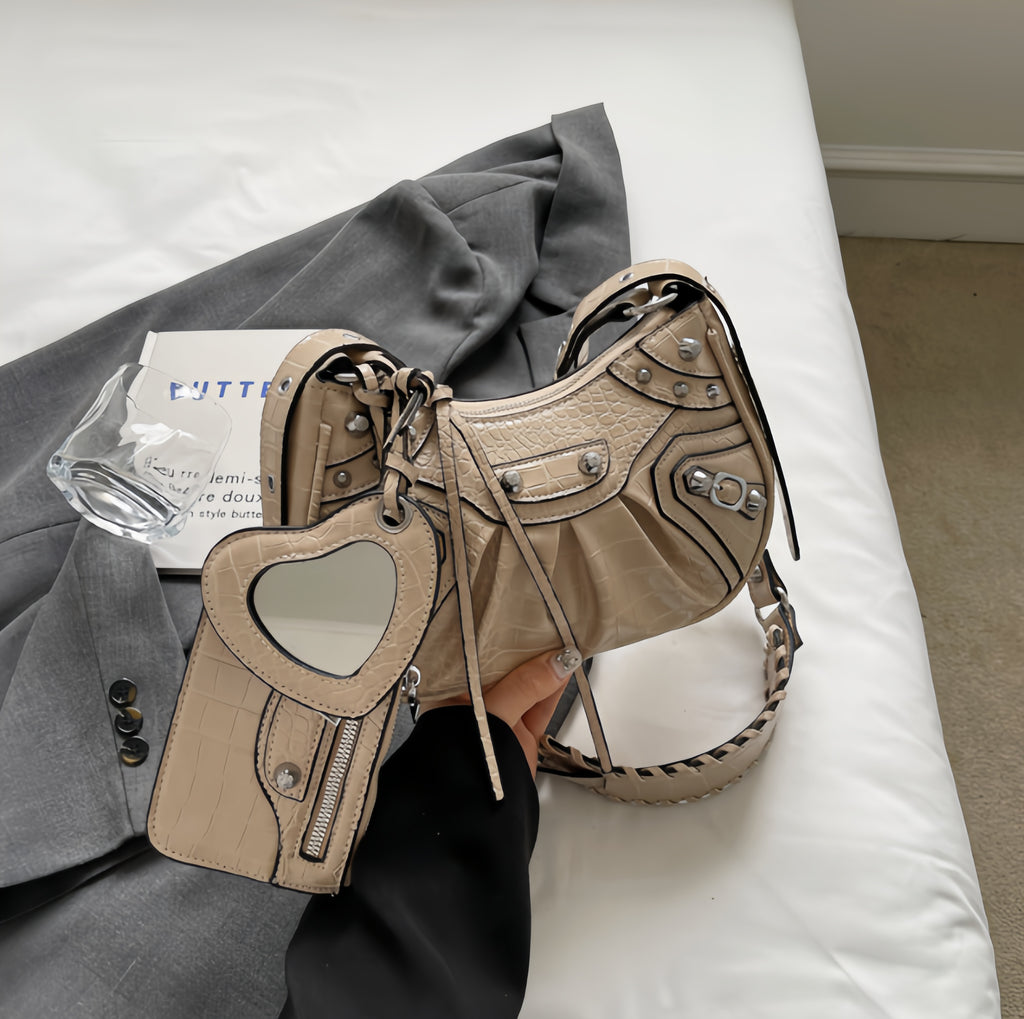 Heart Mirror Shoulder Bag