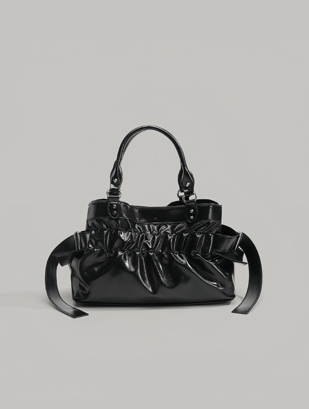 Ruched Multi-Pocket Shoulder Bag