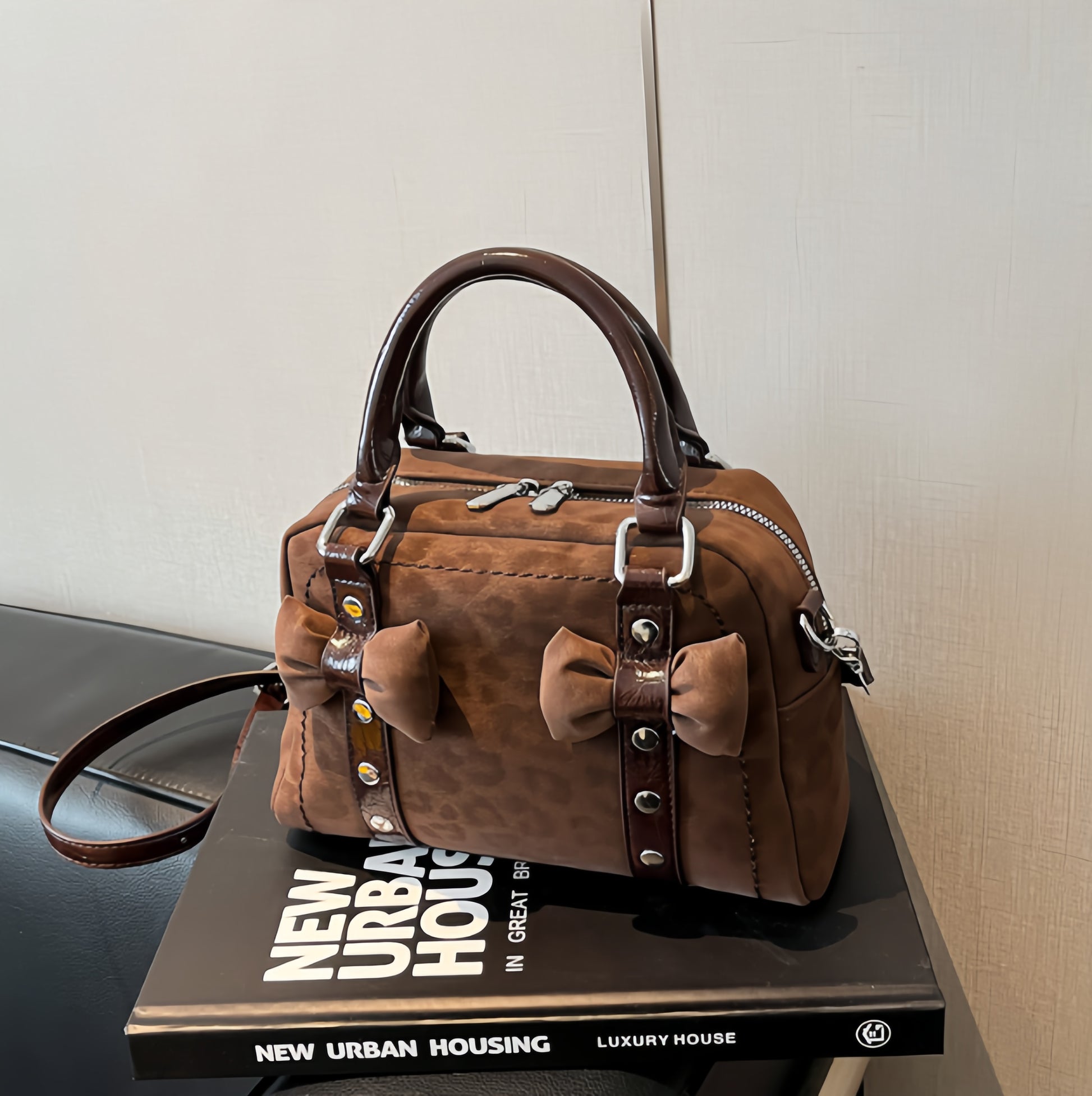 Bow Detail Mini Top-Handle Bag