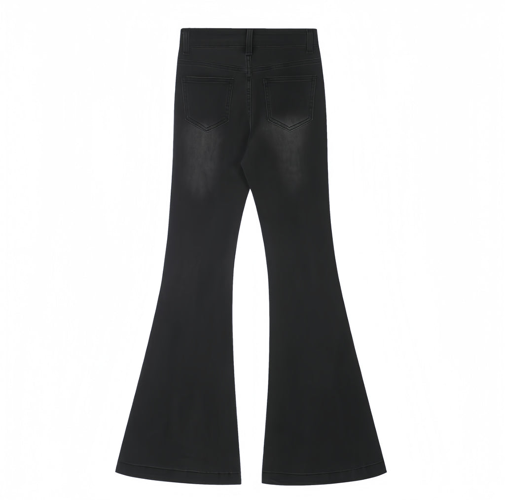 Midnight Studded Flare Jeans