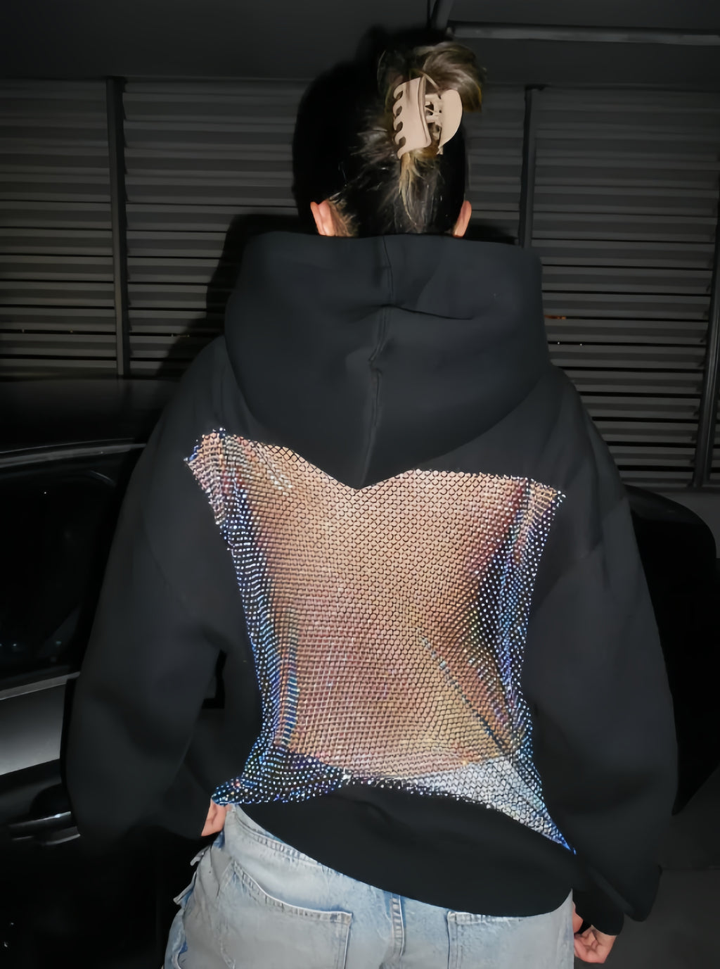 Midnight Mesh Back Hoodie