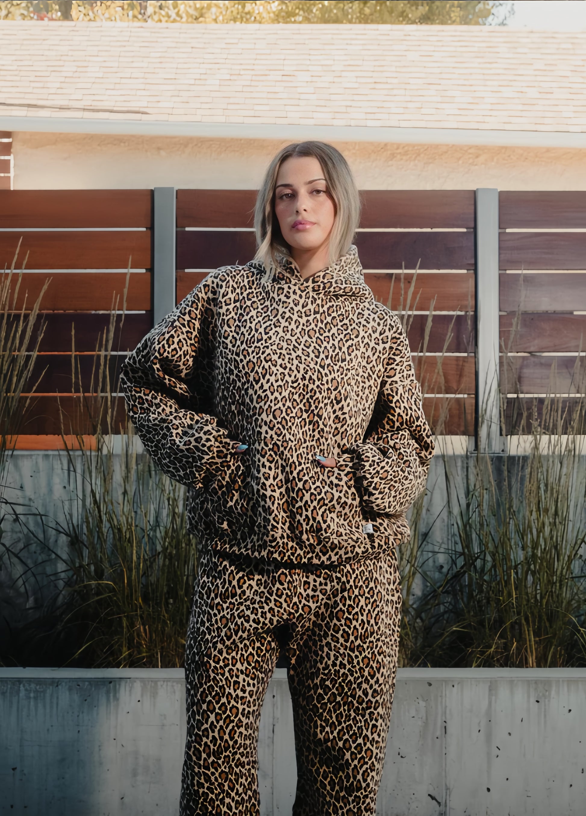 Wild Leopard Zip Hoodie
