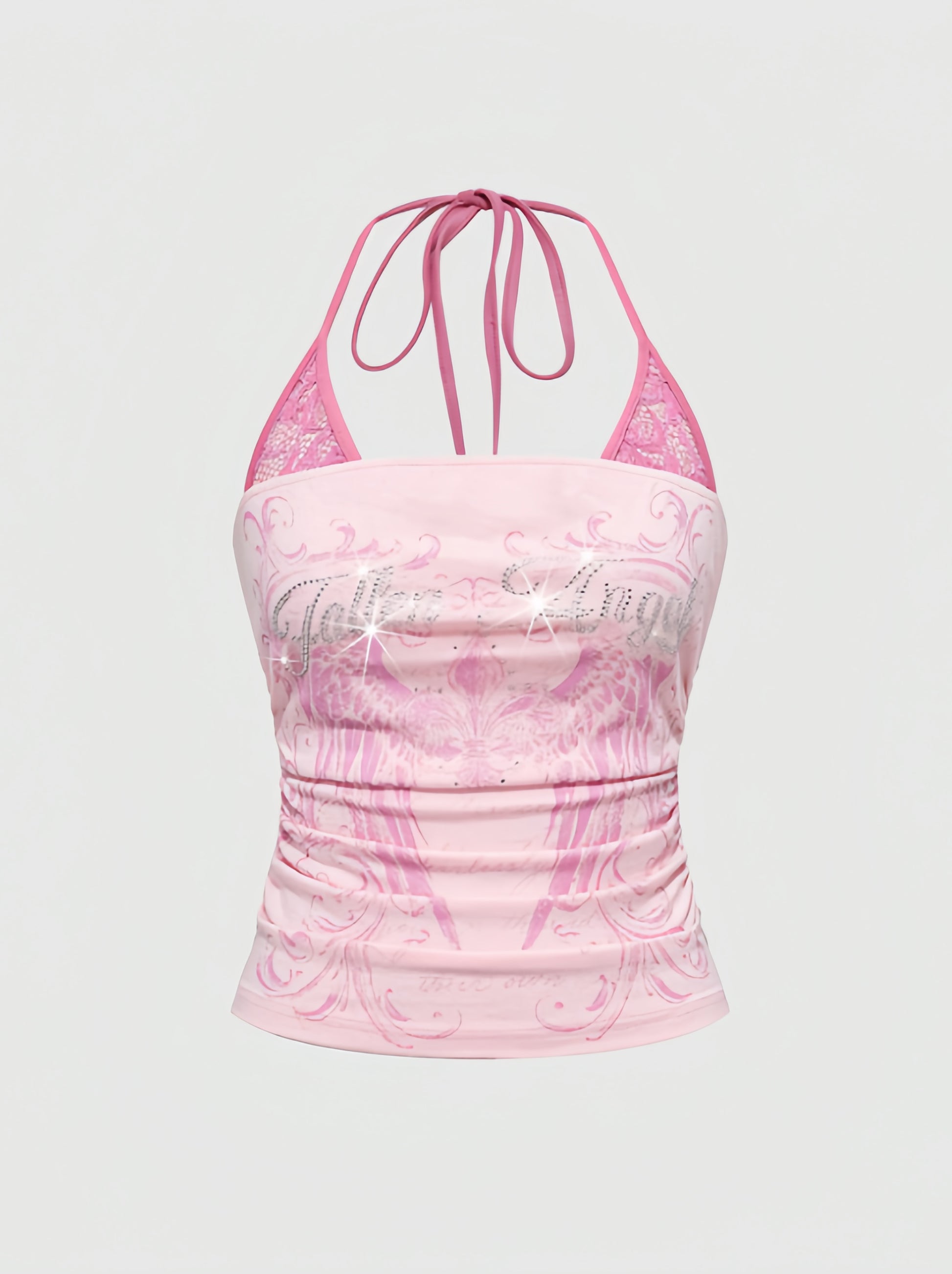 Pink Angel Halter Top