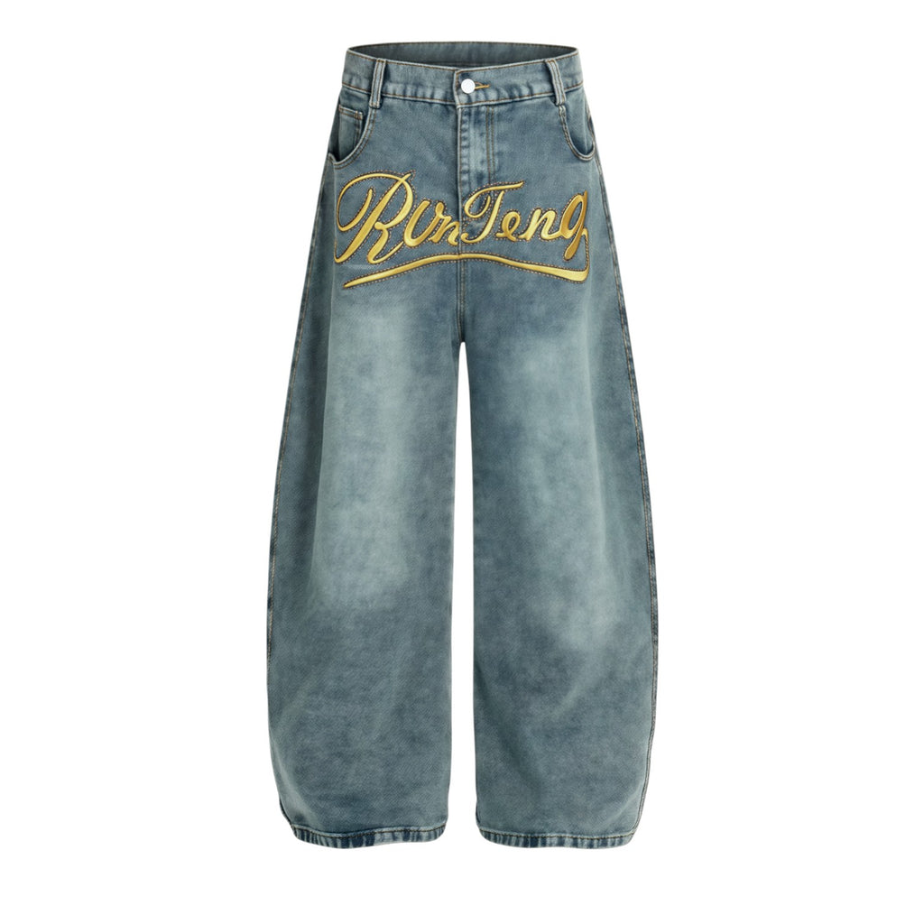 Gold Rush Barrel Jeans