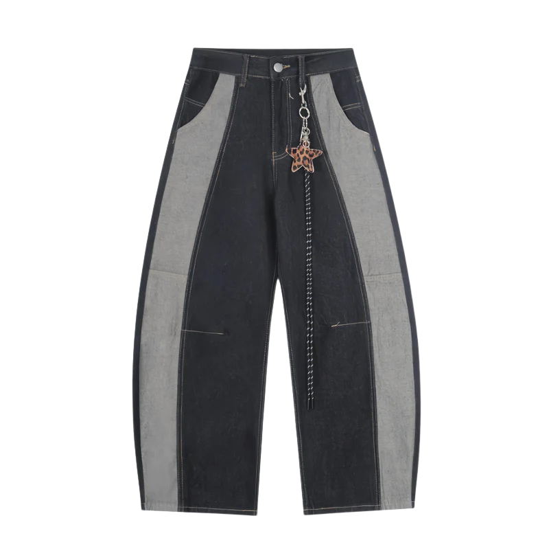 Starfall Panel Baggy Jeans