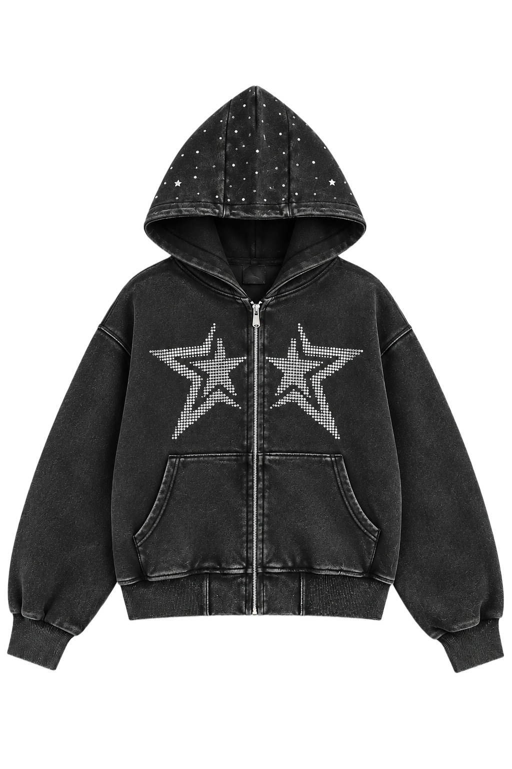 Starlight Drip Zip Hoodie