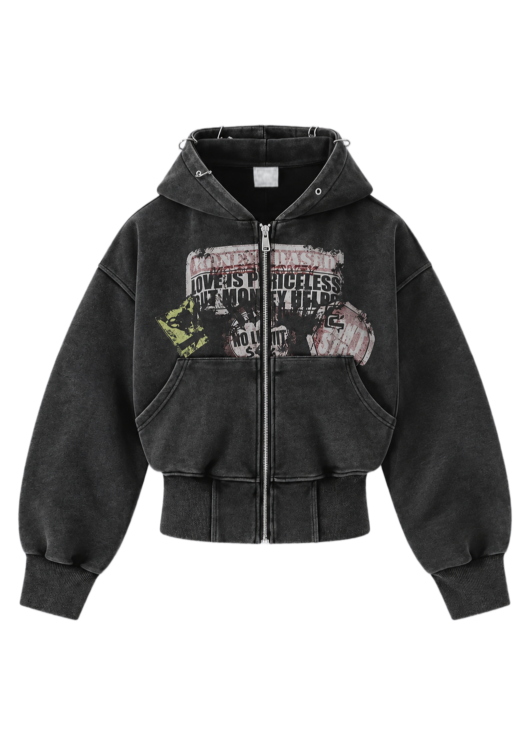 Anarchy Fade Zip Hoodie