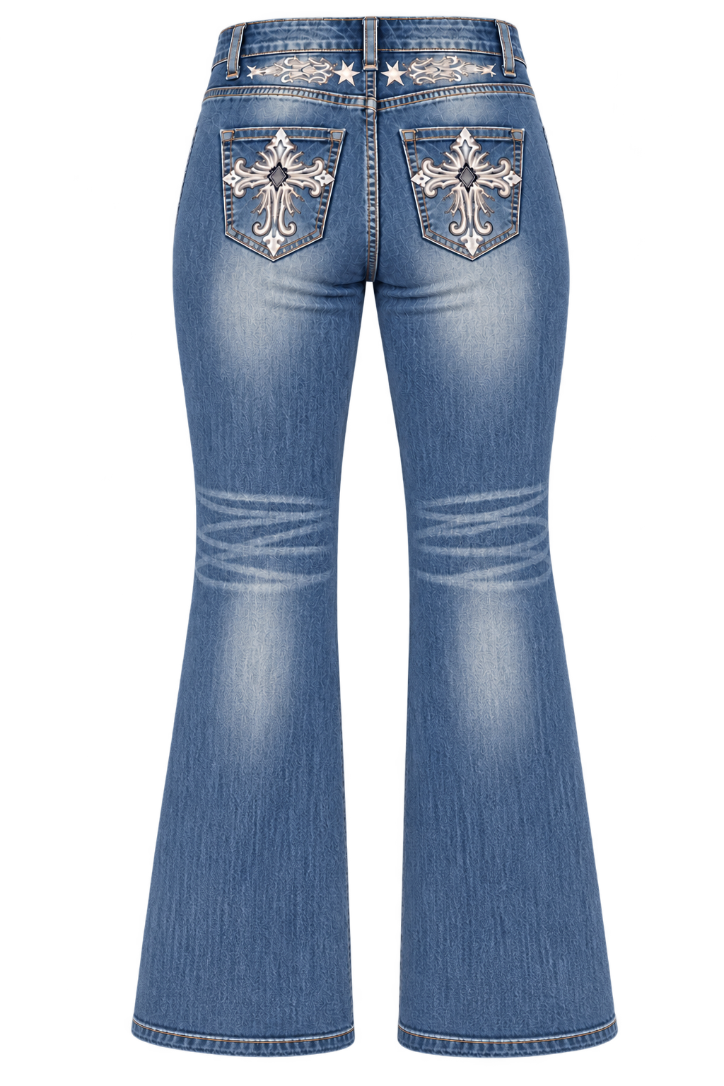 Vintage Cross Flare Jeans