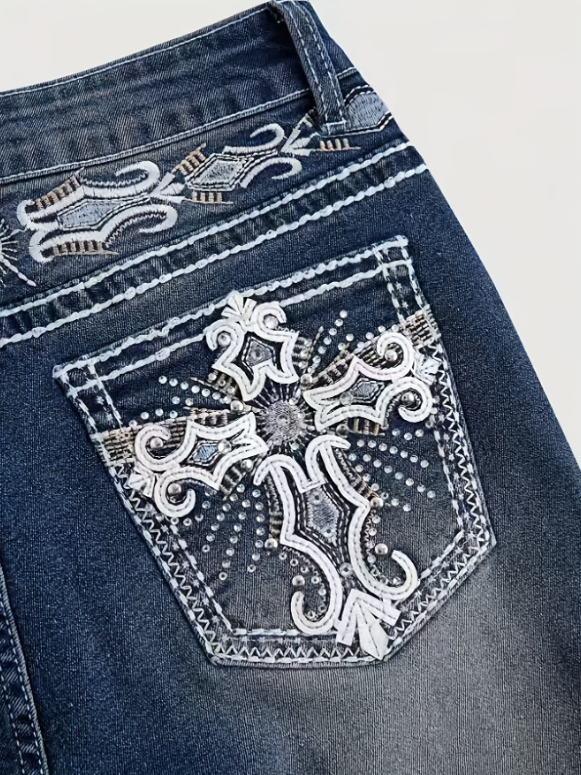 Vintage Cross Flare Jeans