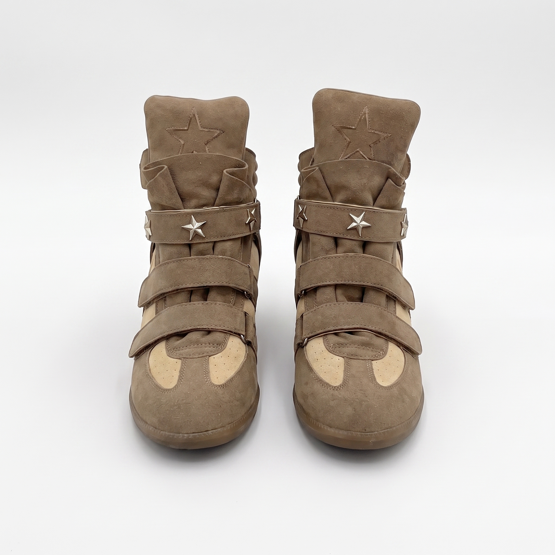 Studded Wedge Sneakers
