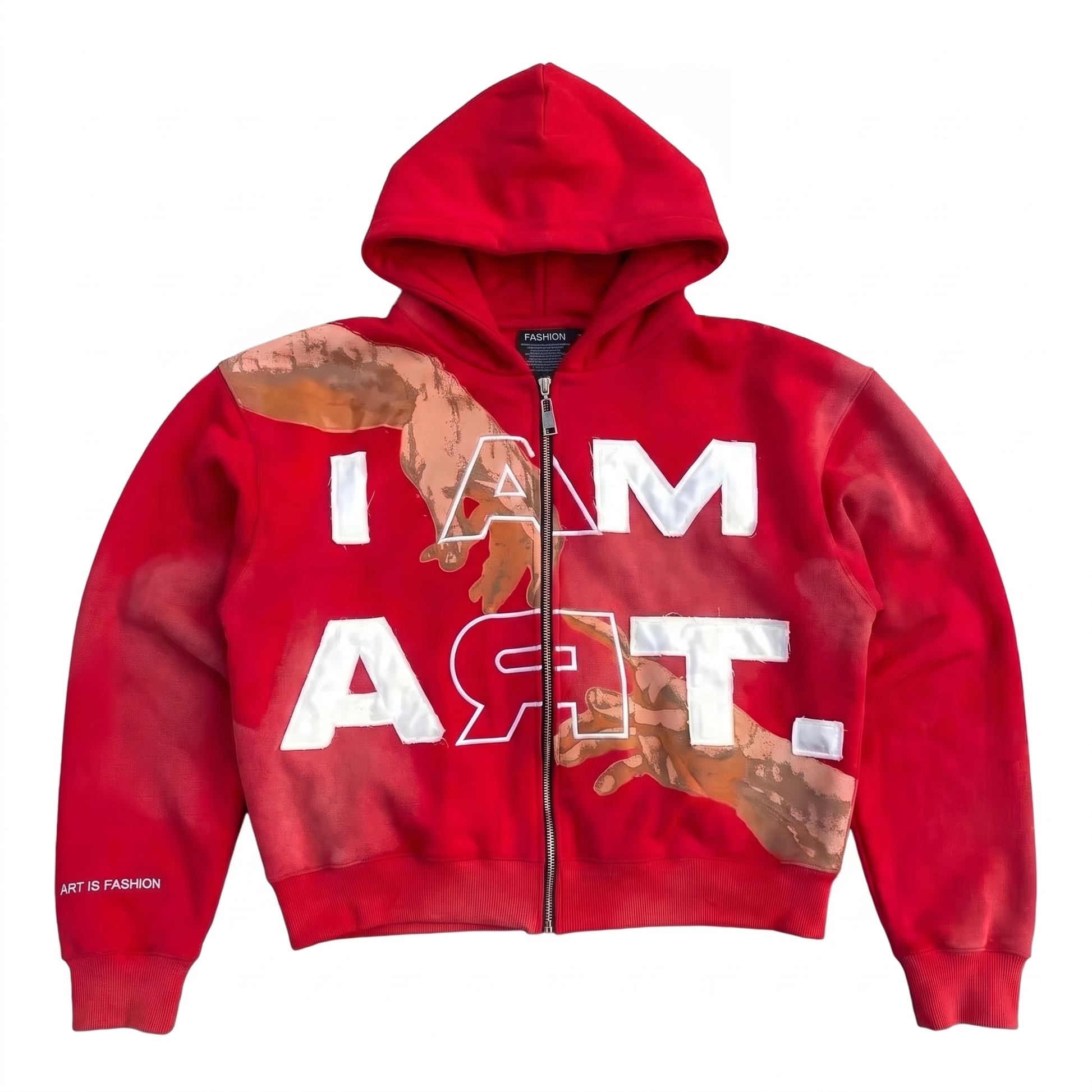 Crimson Touch Zip Hoodie
